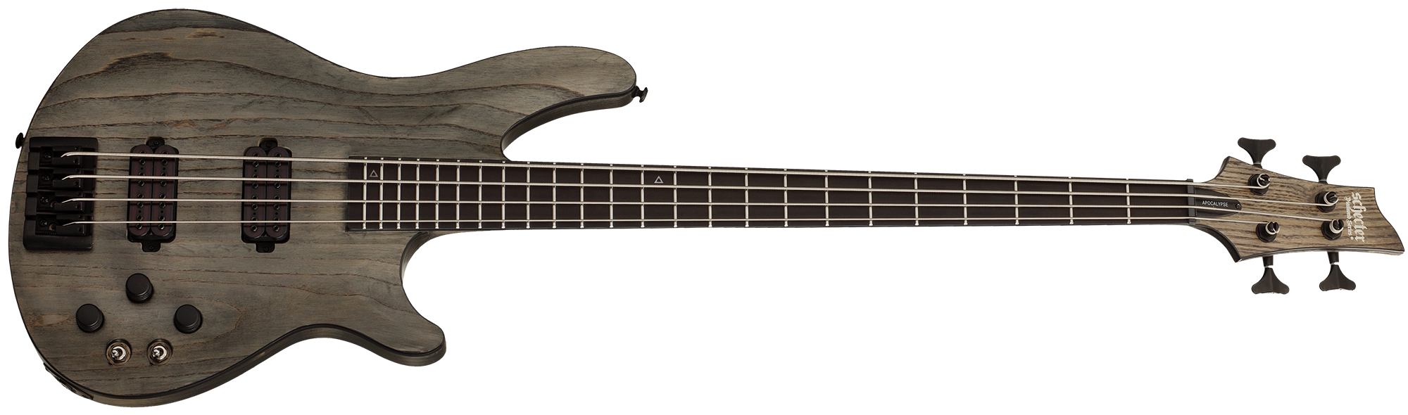 Schecter C-4 Apocalypse Bass Guitar - Rusty Grey | Sweetwater - ベース