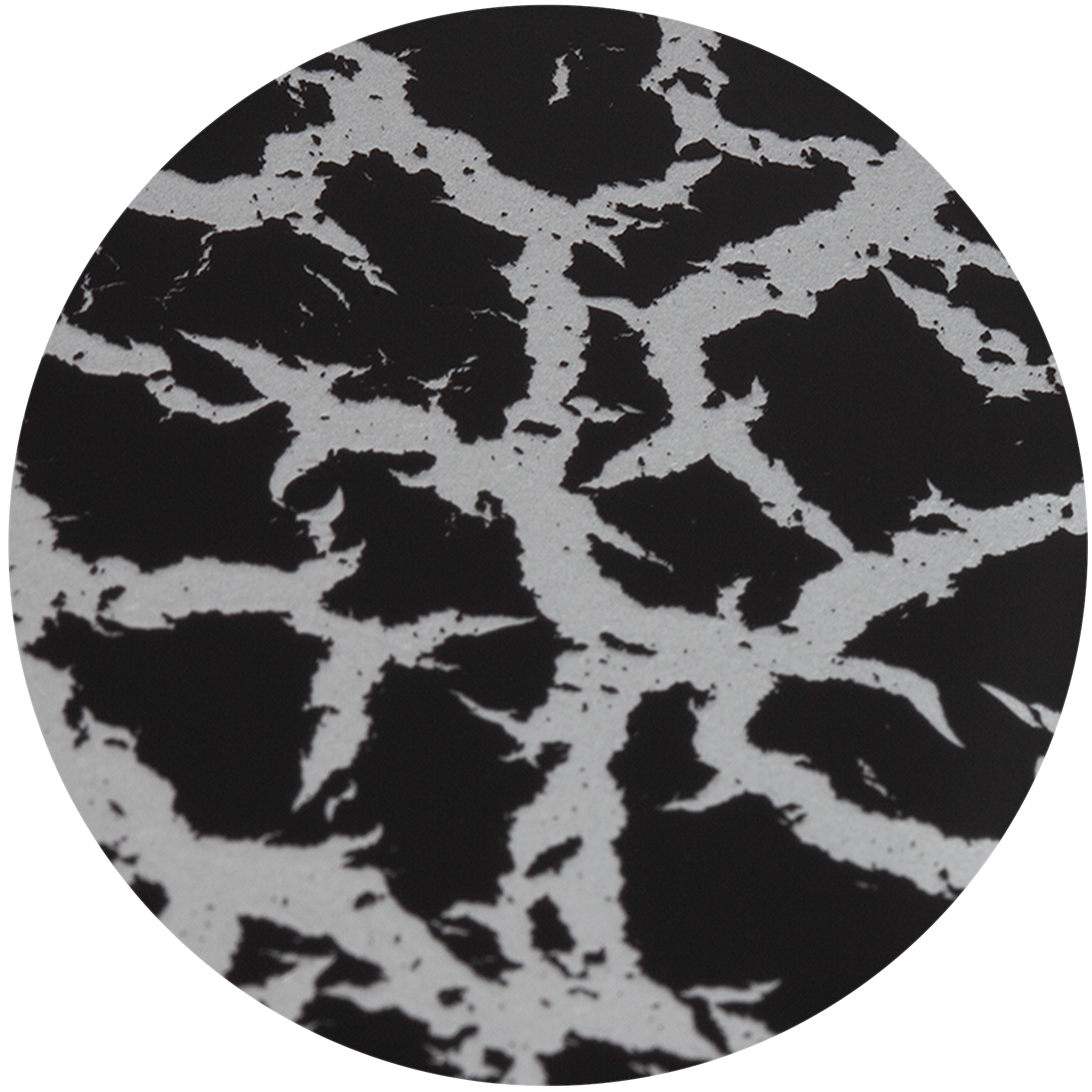 Black and Silver Crackle
