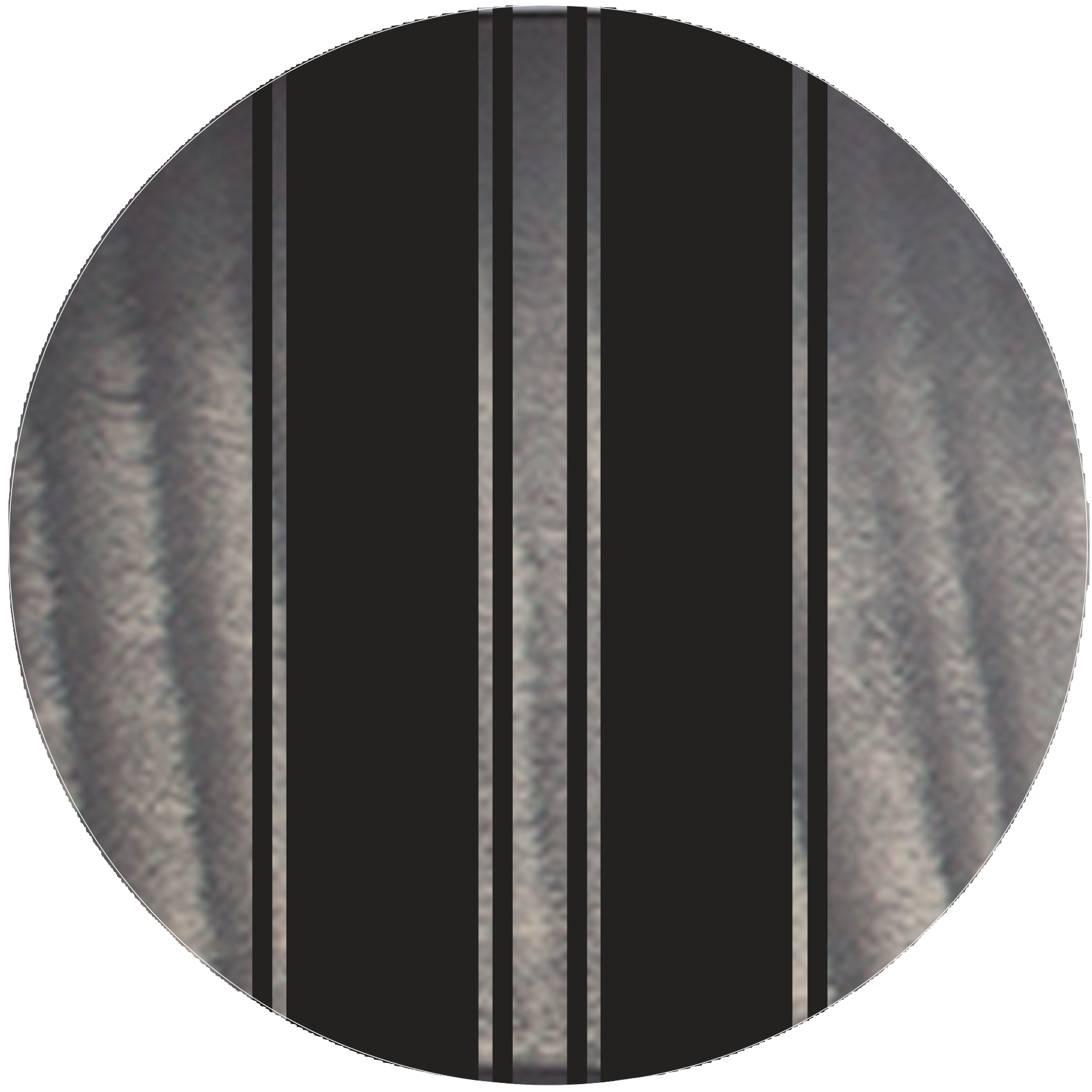 Satin Charcoal Burst with Black Racing Stripe Decal