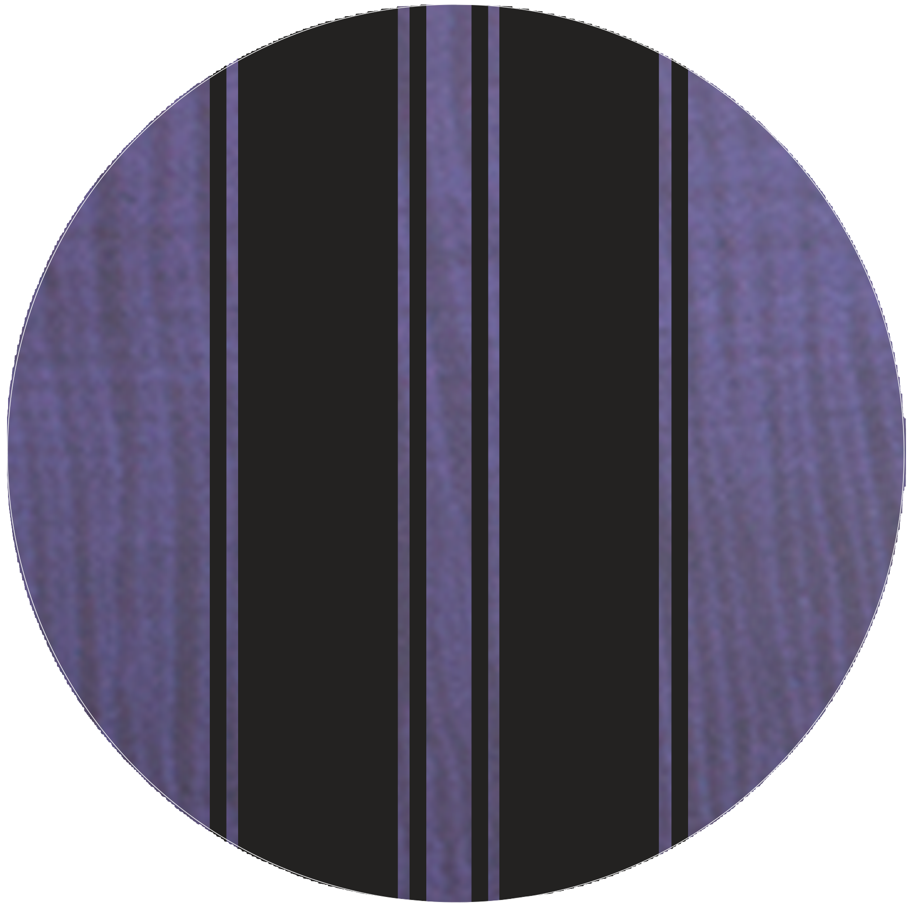 Satin Trans Purple with Black Racing Stripe Decal